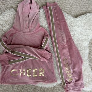 Justice Cheer Matching Hoodie Jogger Set Size 7